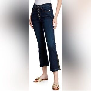 VERONICA BEARD Carolyn 10” Baby Boot Flared Cropped Jeans Size 25